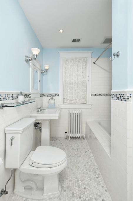 Потрясающие идеи оформления ванной комнаты плиткой: плиточный декор