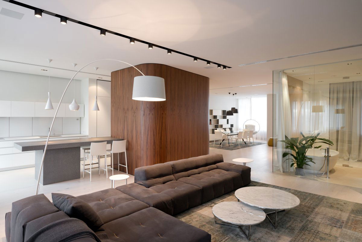 Дизайн интерьера гостиной в квартире от SL*Project