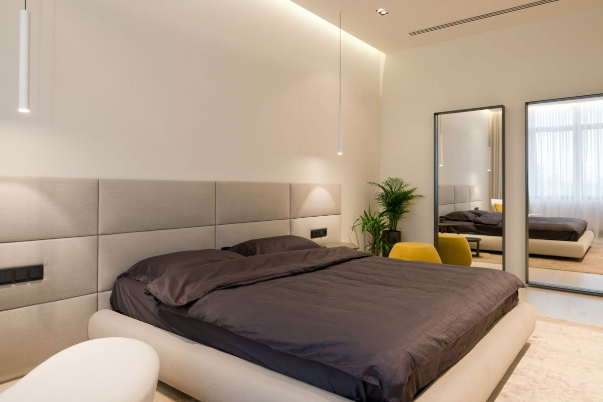 Дизайн интерьера спальни в квартире от SL*Project