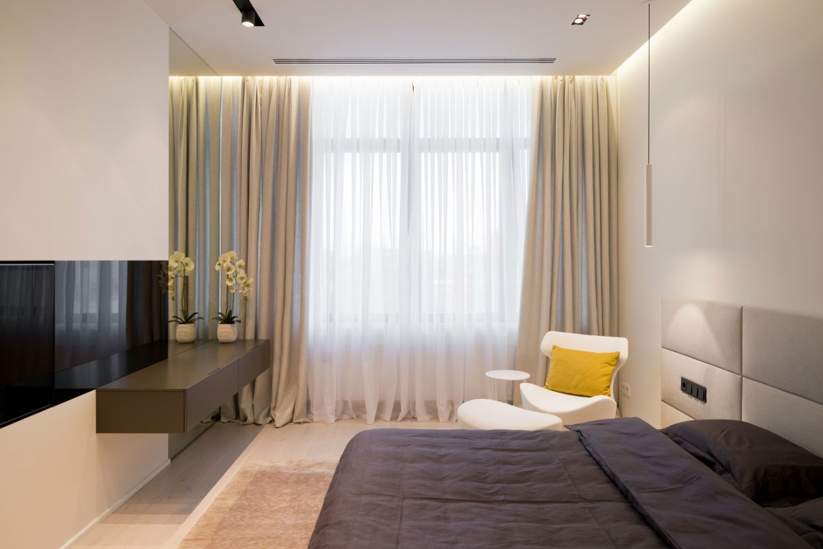 Дизайн интерьера спальни в квартире от SL*Project