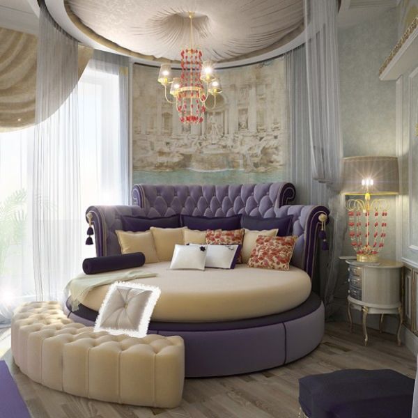 Круглые кровати - фото, цены, выбор, дизайн спальни