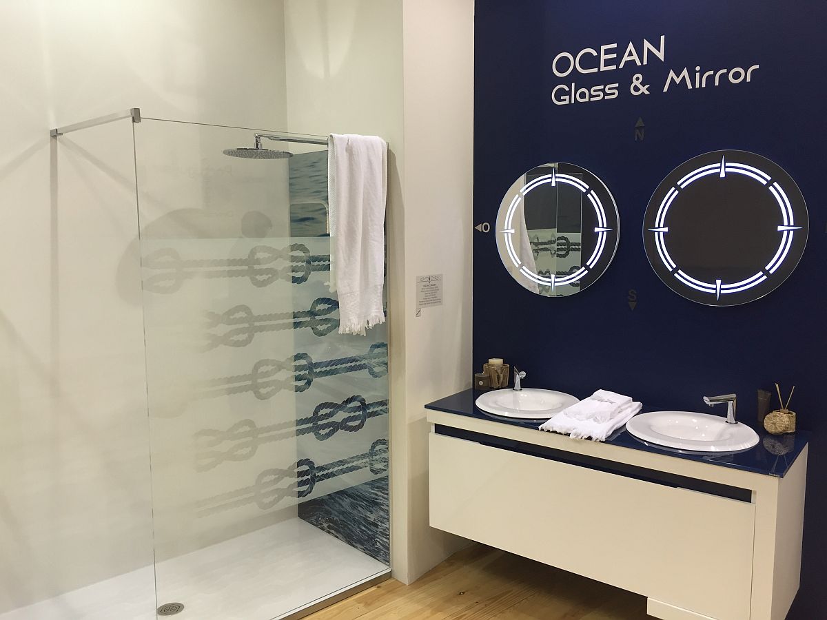 Современные идеи дизайна интерьера ванной для вашего дома: морская тематика