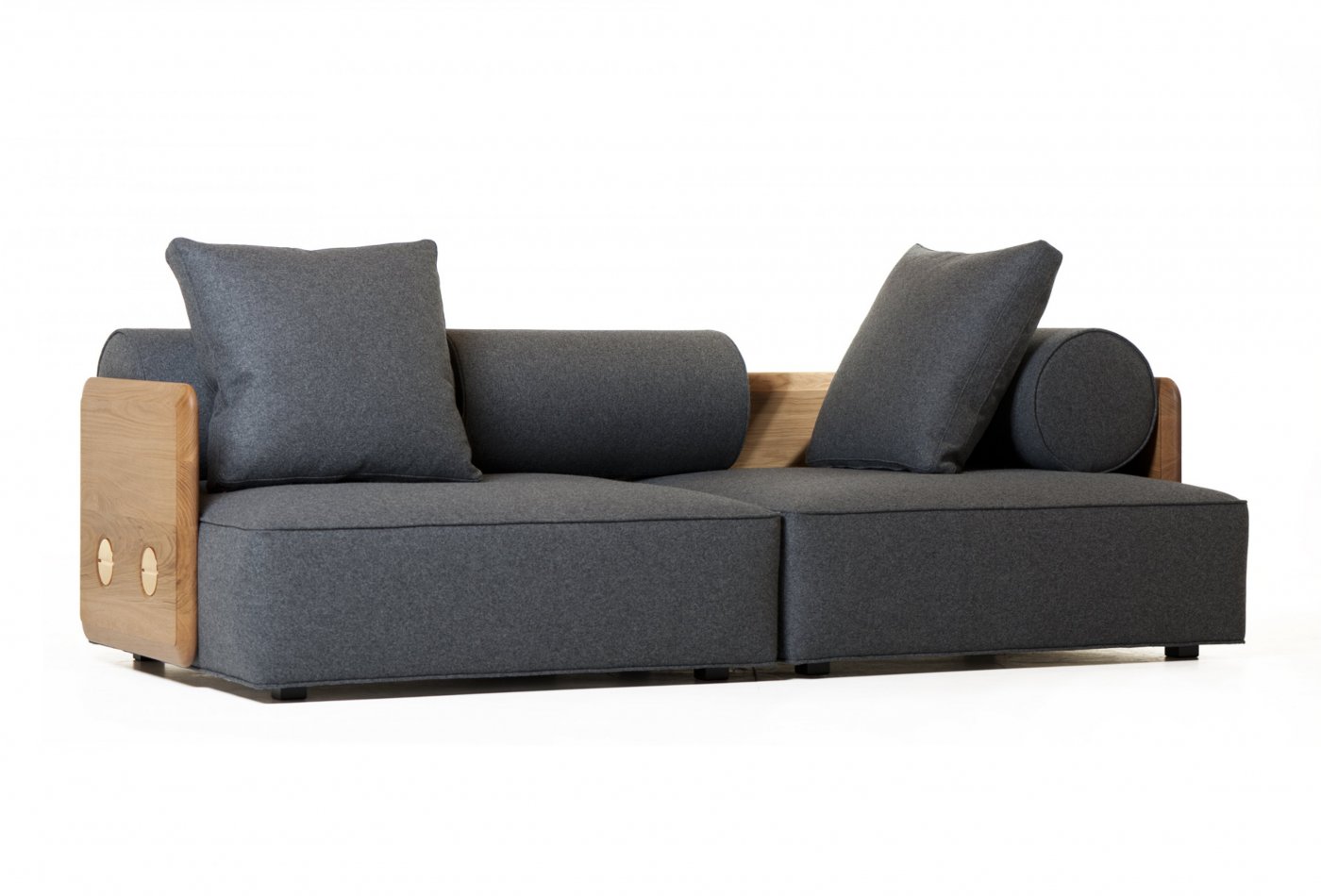 Современная модель дивана геометрической формы в стиле арт-деко. Фото 1