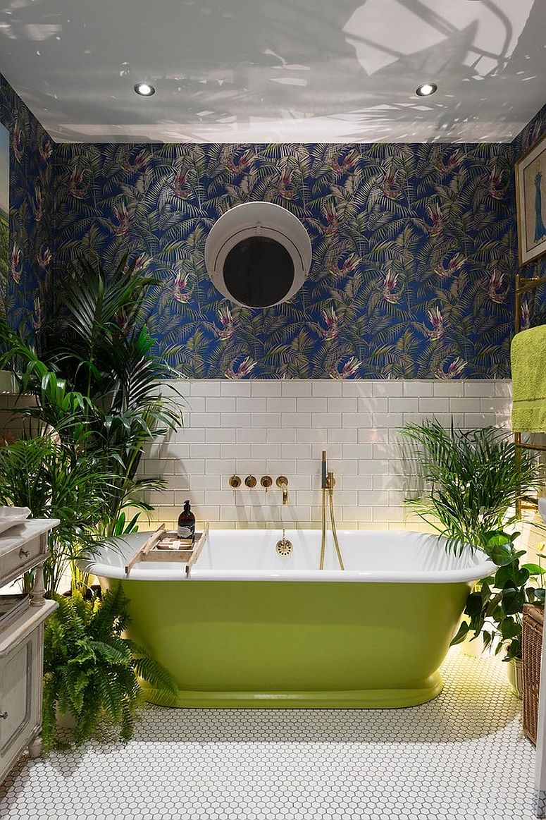 Тренды в дизайне ванной - тропический стиль