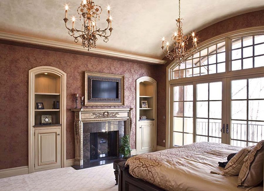 Спальня в викторианском стиле на любой вкус: потрясающие обои