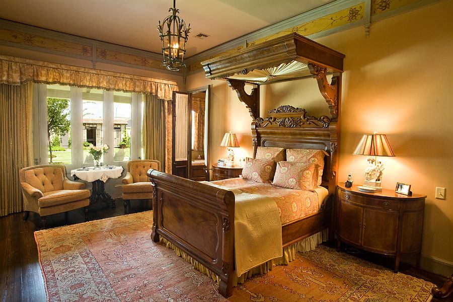 Спальня в викторианском стиле на любой вкус: удивительный журнальный столик