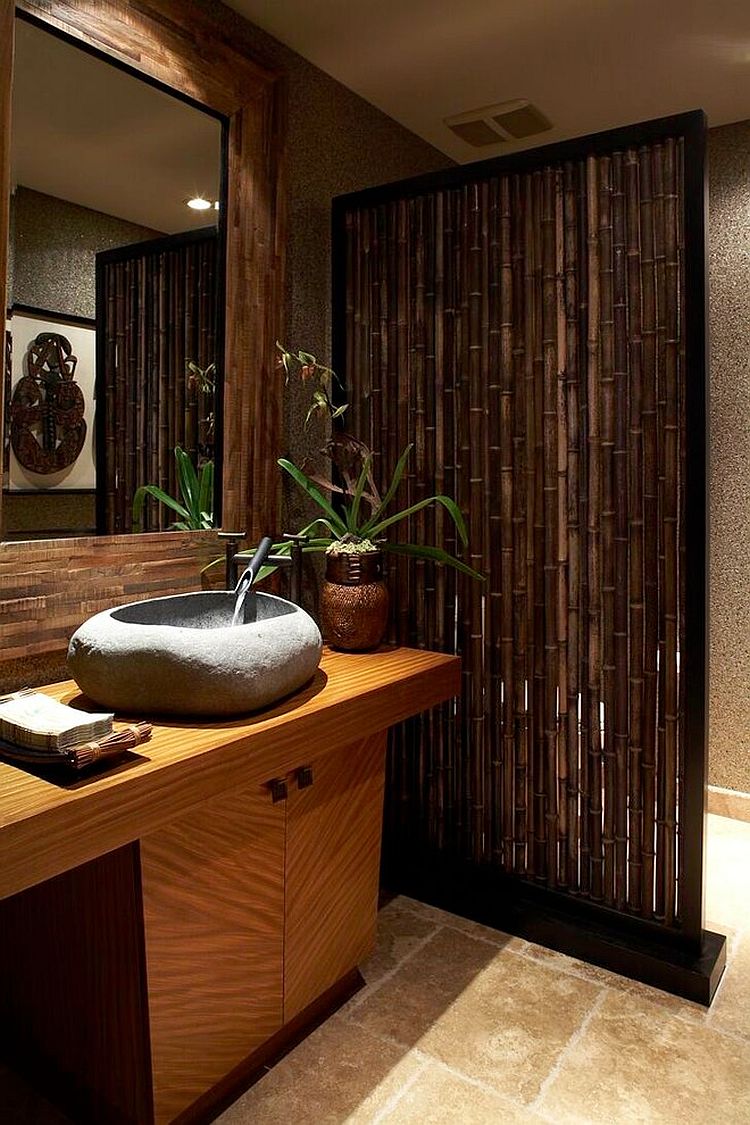 Тропики в ванной – новый необычный стиль: балийский стиль. Фото 1