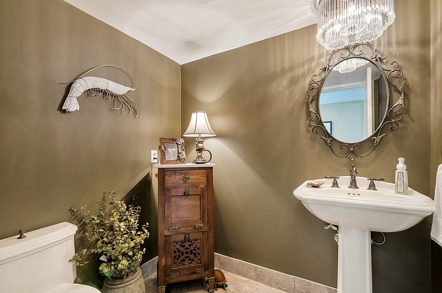 Тропики в ванной – новый необычный стиль: потрясающие зеркала. Фото 3