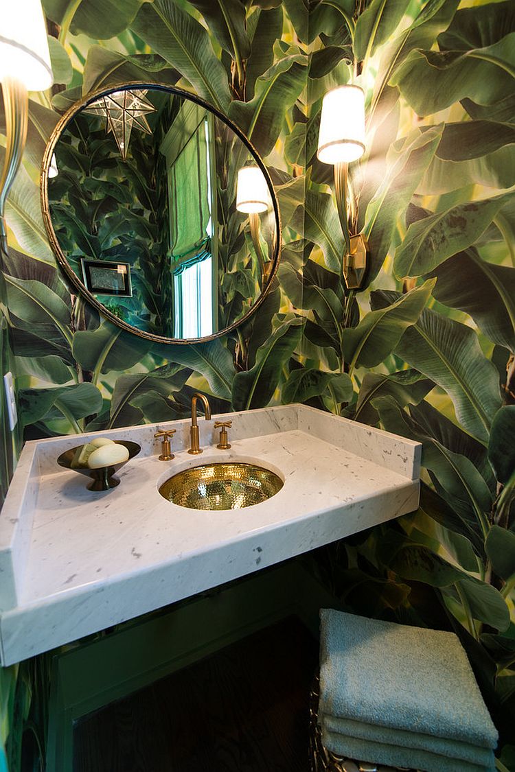 Тропики в ванной – новый необычный стиль: дамская комната