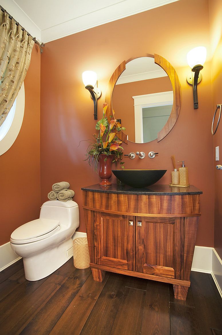 Тропики в ванной – новый необычный стиль: потрясающие зеркала. Фото 2