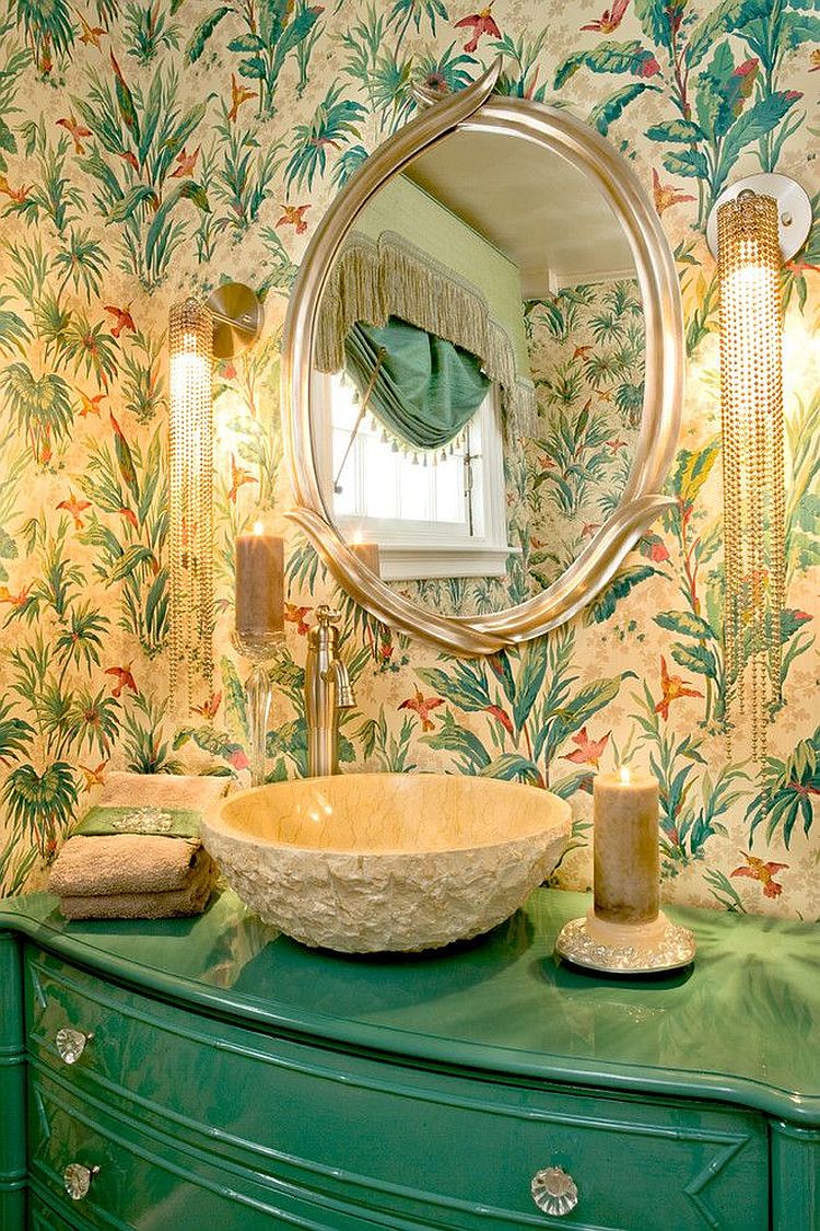 Тропики в ванной – новый необычный стиль. Фото 2