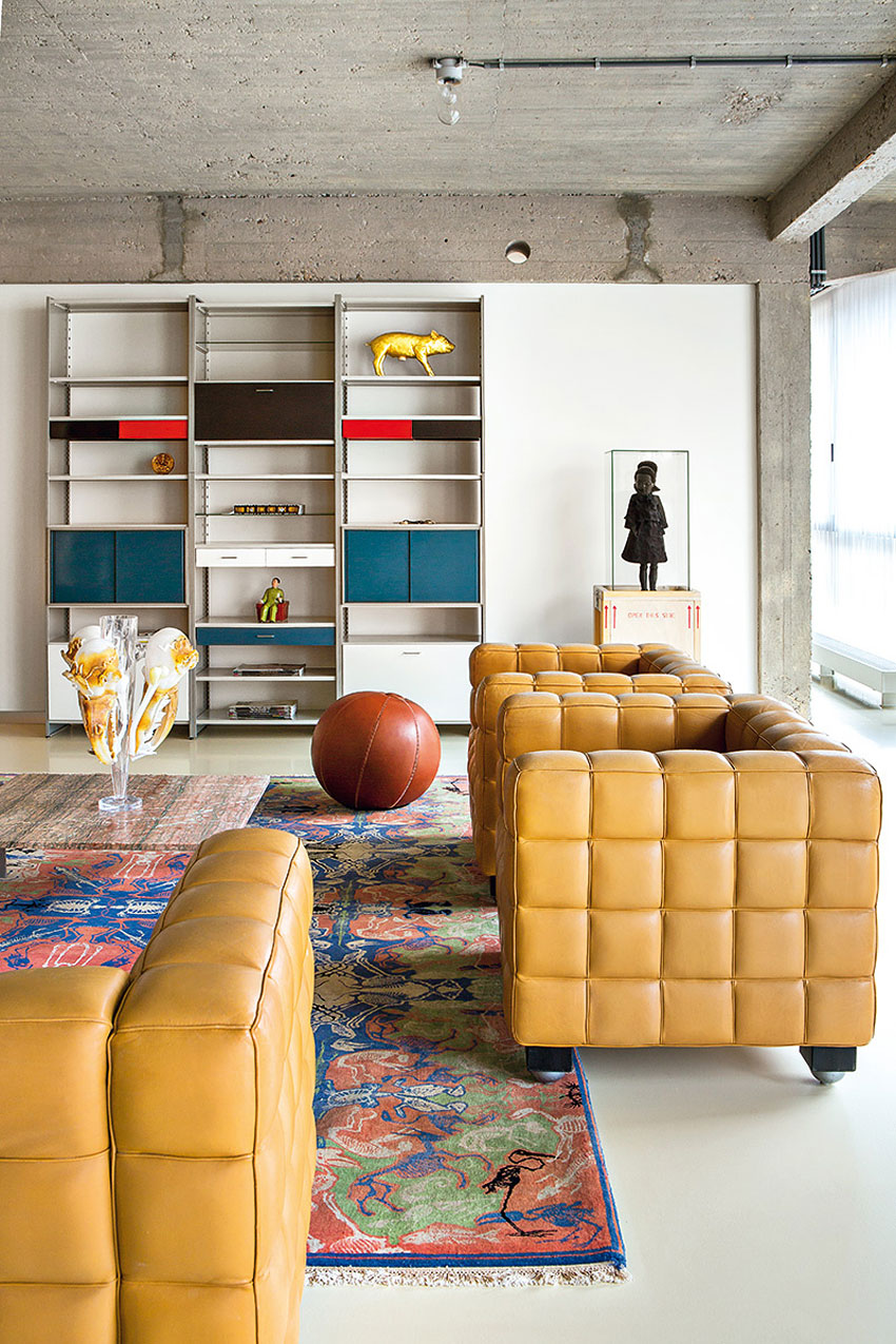 мебель в интерьере стиля авангард