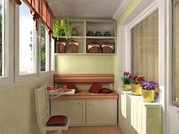Дизайн кухни с балконом: идеи оформления
