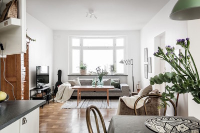 Винтажный стиль в шведской квартире: минимализм в декоре