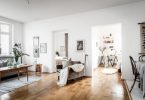 Винтажный стиль в просторной квартире в Швеции